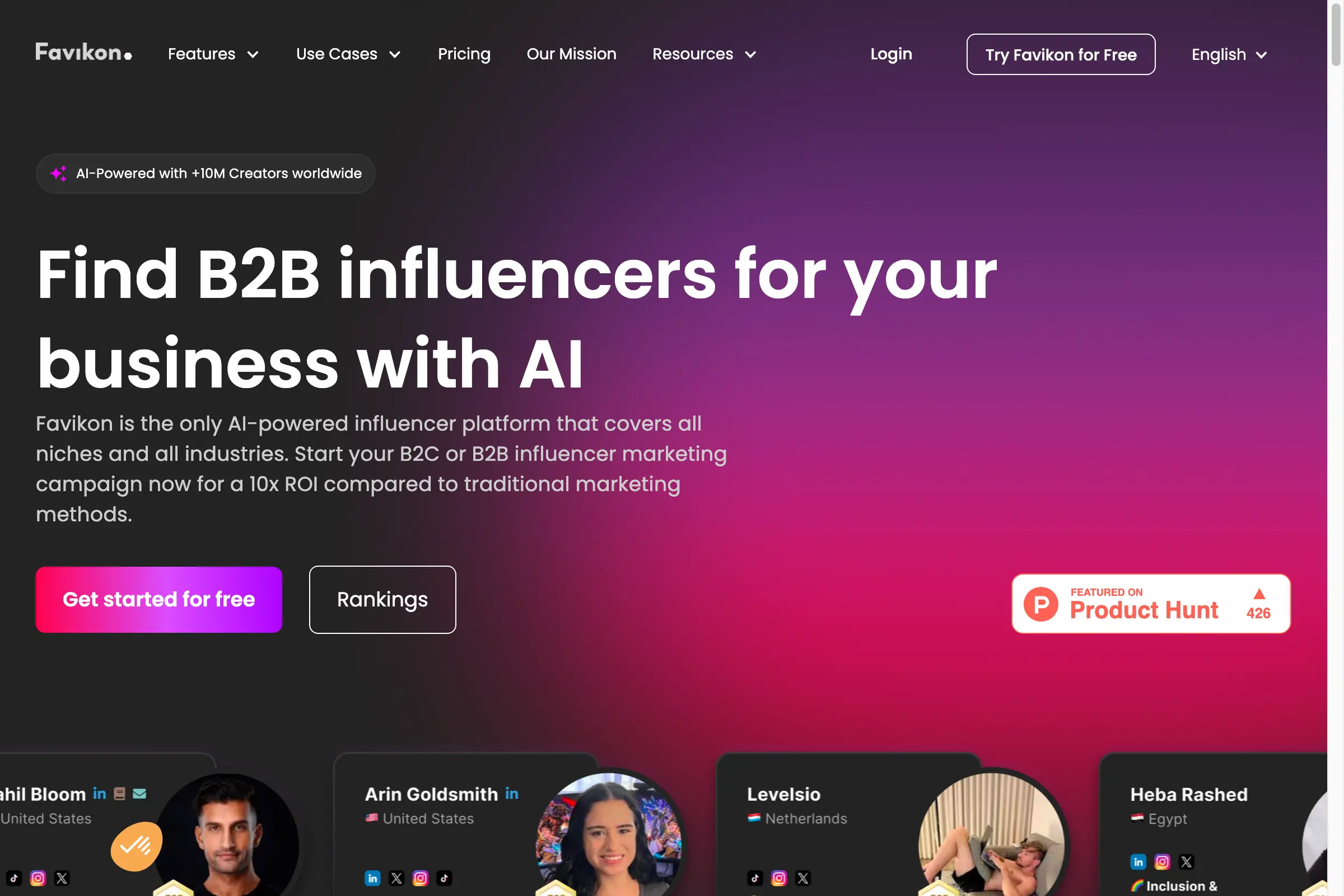 Favicon | Next-gen Influencer Marketing Powered by AI